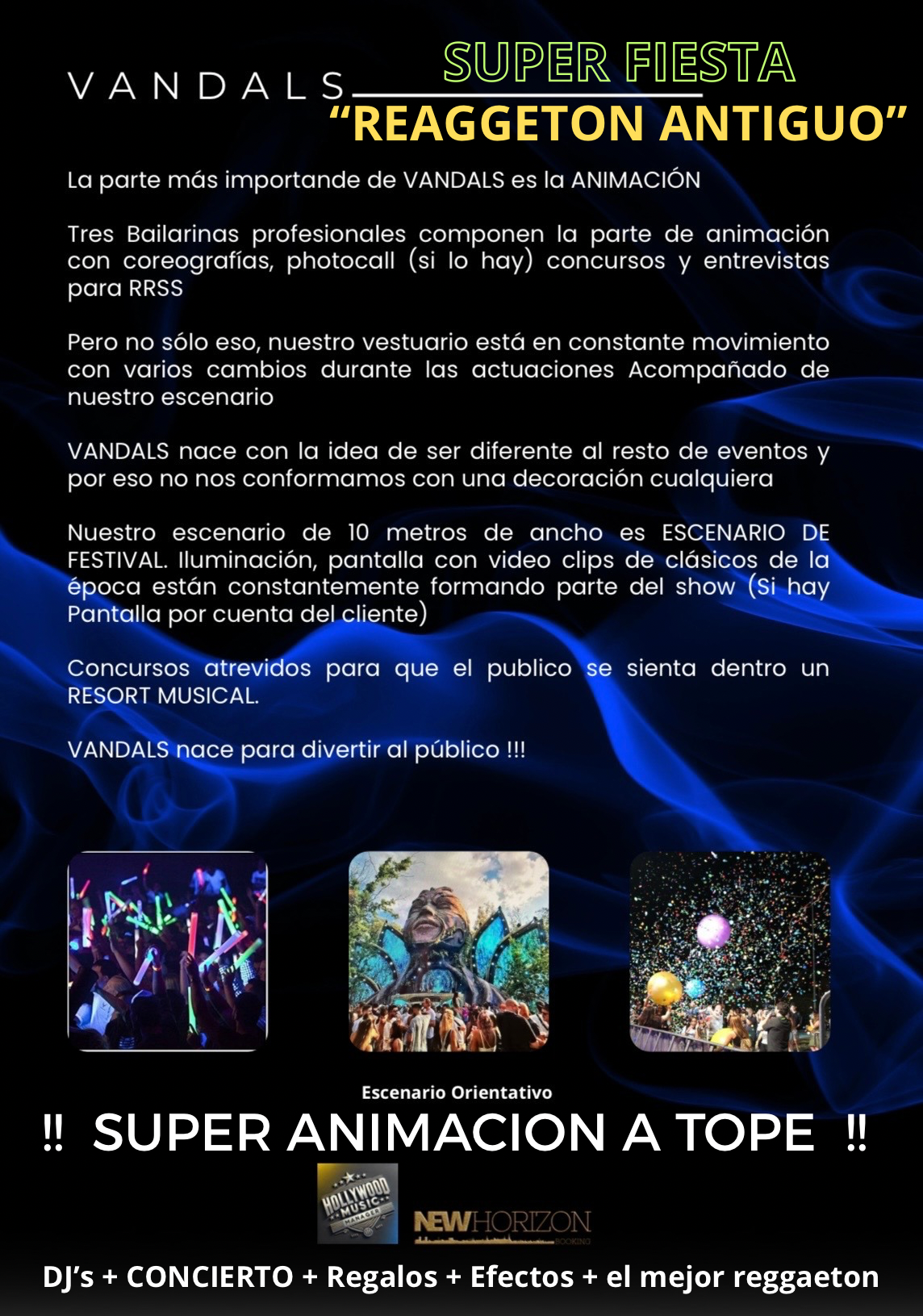 VANDALS — Descripcion del show
